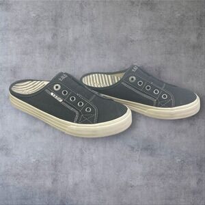 Taos Black EZ Soul Canvas Slip On Sneakers Low Top Comfort Womens 8 Beach Preppy